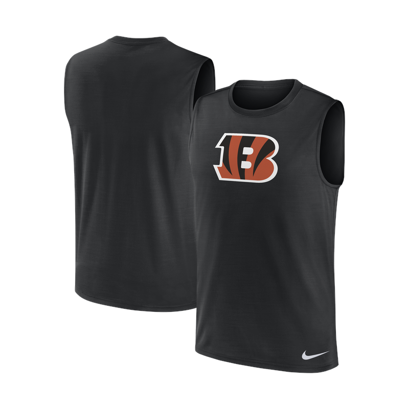 Nike NFL Men's Large Muscle Logo Tank Cincinnati Bengals
