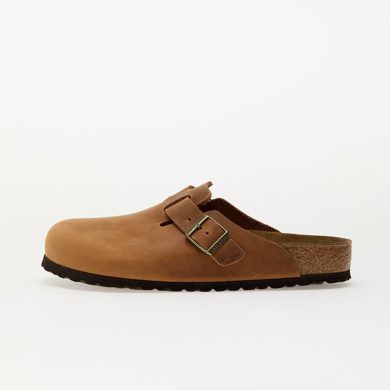 Birkenstock Boston Natural Leather Oiled Cognac