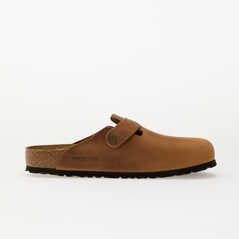 Birkenstock Boston Natural Leather Oiled Cognac