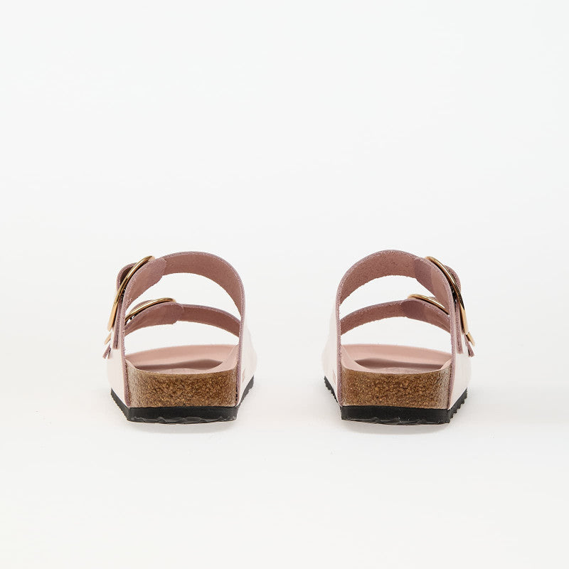 Birkenstock Arizona Big Buckle Natural Leather Patent High-Shine Light Rose