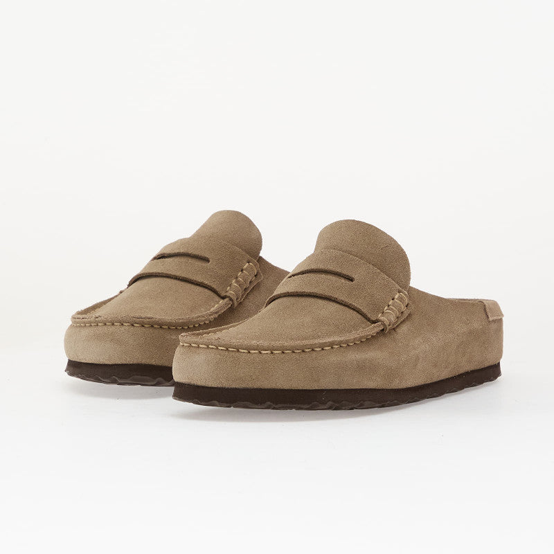 Birkenstock Naples Wrapped Suede Leather Taupe