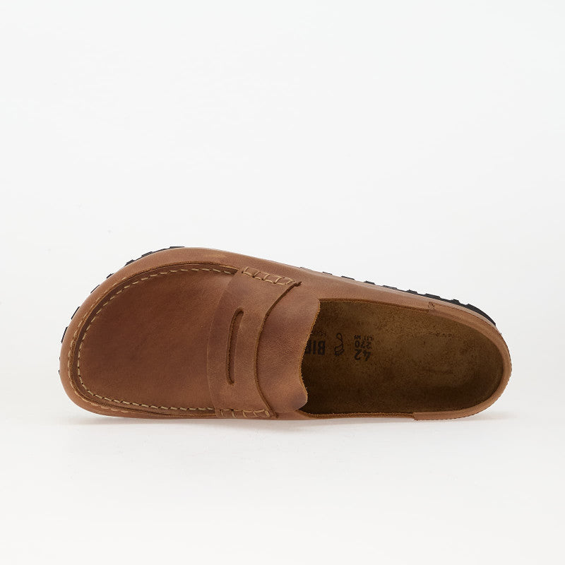 Birkenstock Naples Wrapped Oiled Leather Cognac