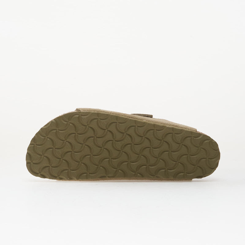Birkenstock Arizona Suede Leather Faded Khaki