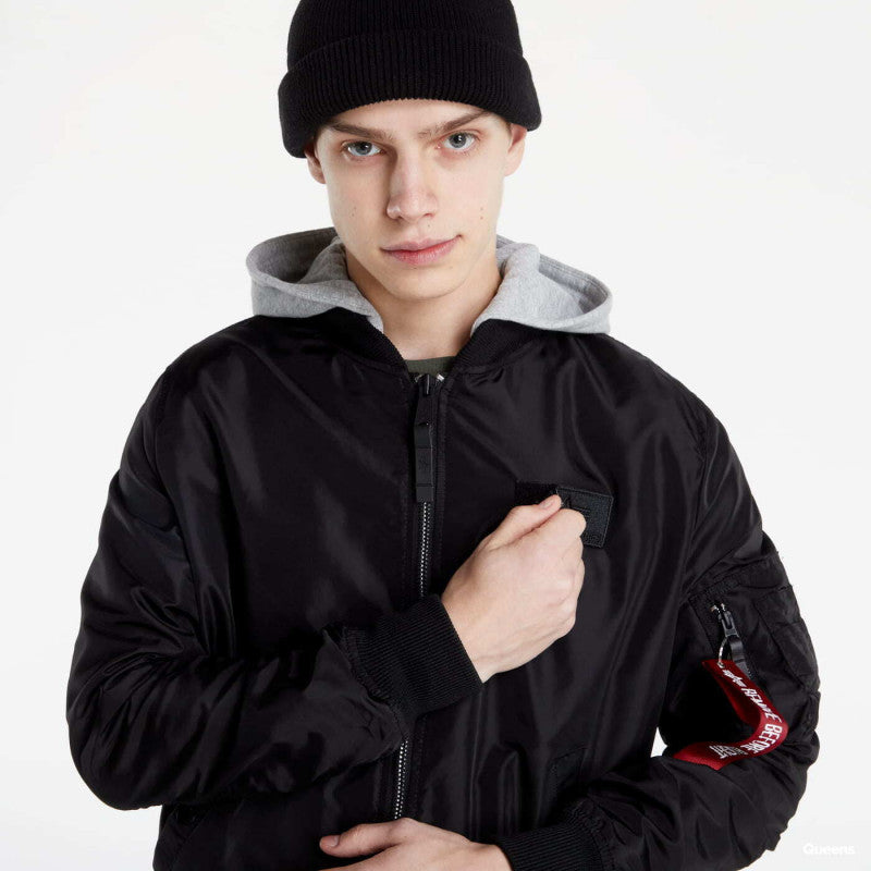 Alpha Industries MA-1 TT Hood BP Reflective Jacket Black