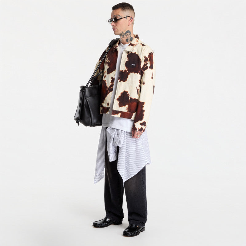 Obey Workshop Jacket Cow Print