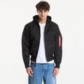 Alpha Industries MA-1 Zip Hood Backprint Black/ Reflective