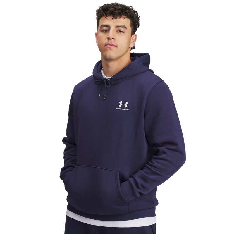 Under Armour Essential Fleece Hoodie Midnight Navy/ White