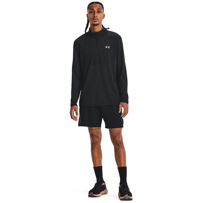 Under Armour Seamless Stride 1/4 Zip Black