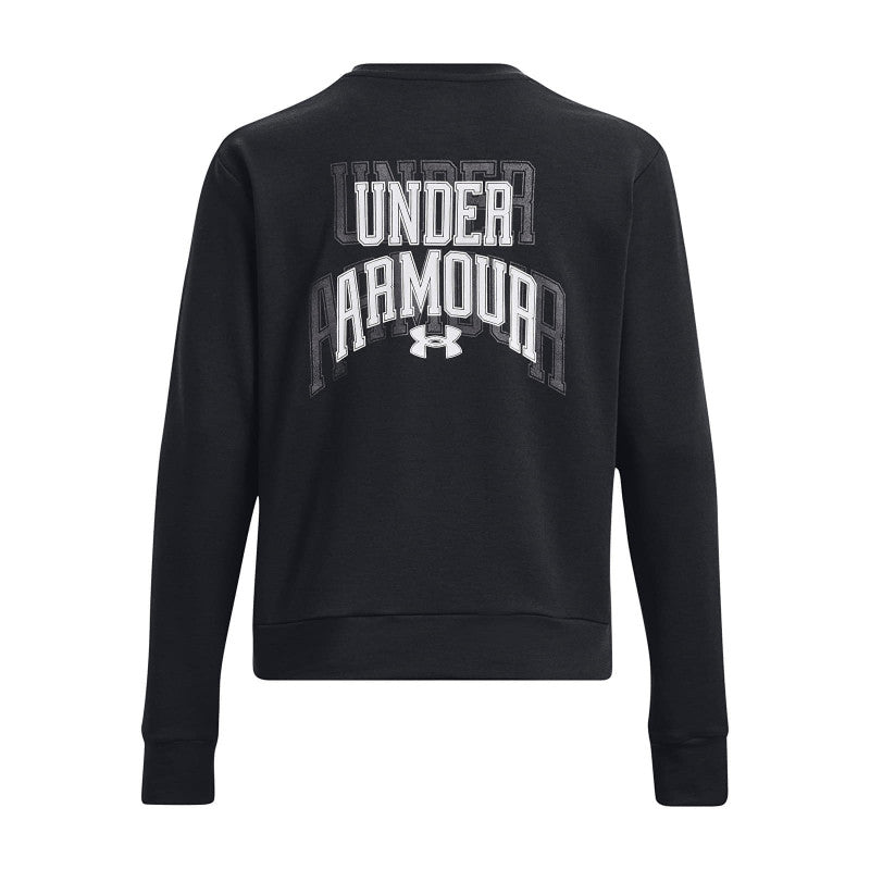 Under Armour Rival Terry Graphic Crew Black