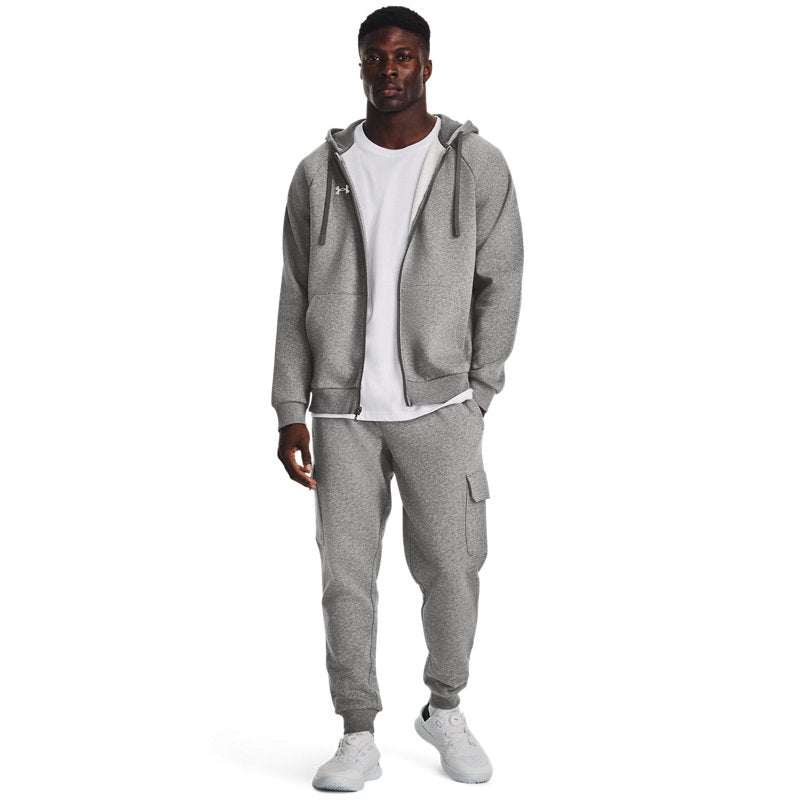 Under Armour Rival Fleece Fz Hoodie Castlerock Light Heather