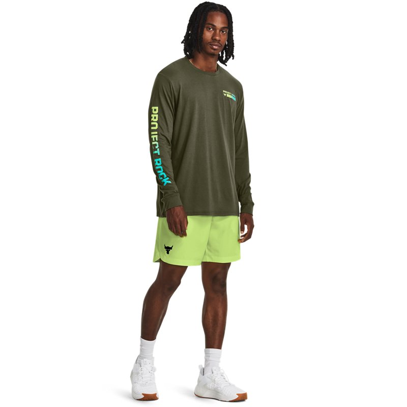Under Armour Project Rock Brahma Ls Marine Od Green