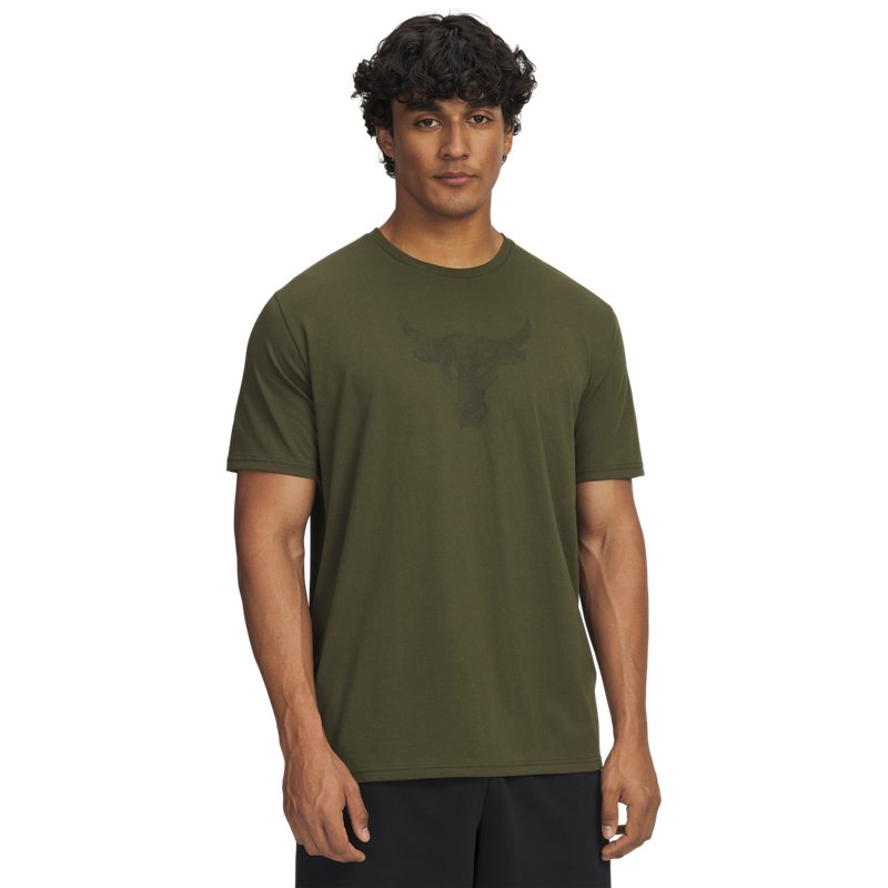 Under Armour Project Rock Brahma Bull SS Expedition Green