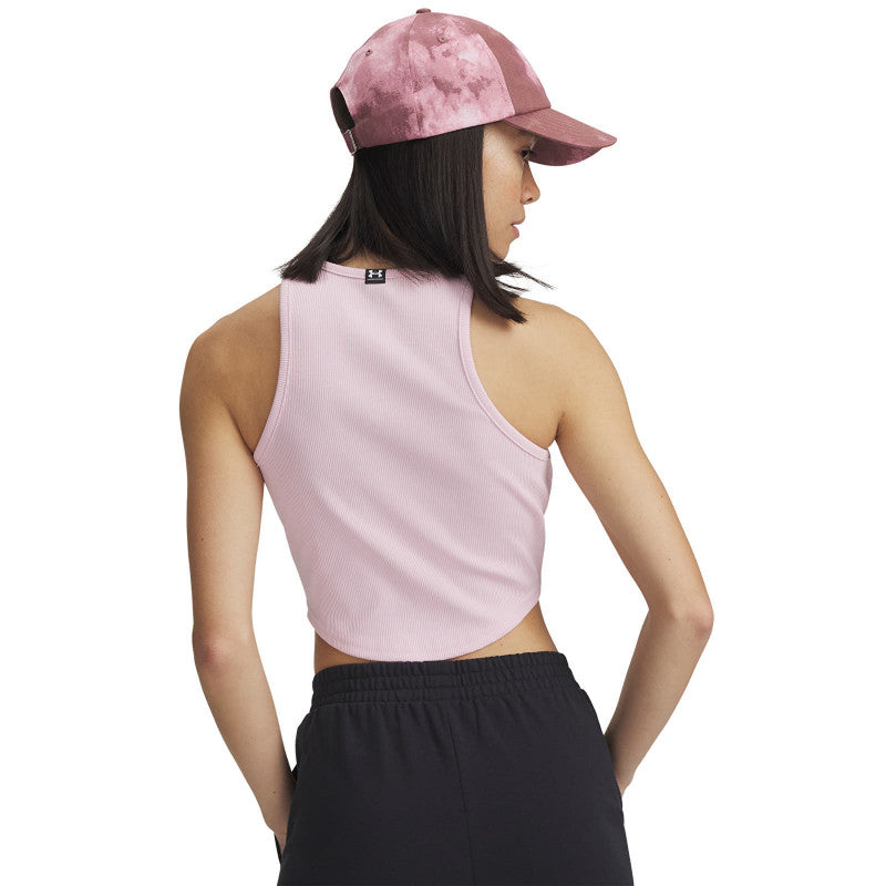 Under Armour Rival Rib Tank Prime Pink/ White