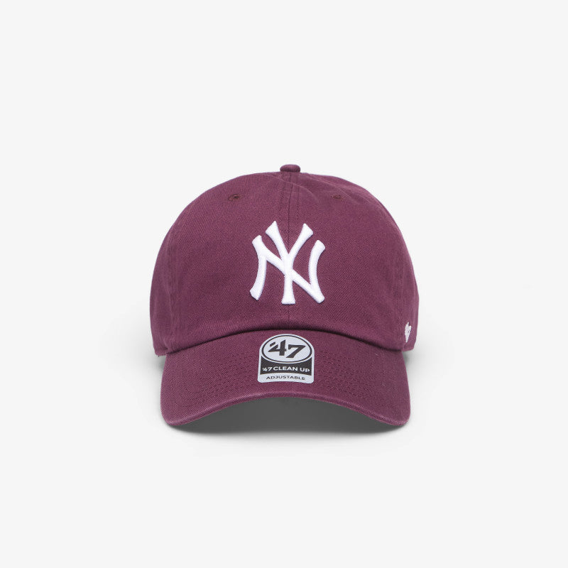47 Brand MLB Clean Up New York Yankees Cap Plum