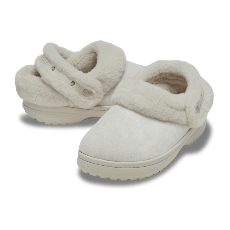Crocs Classic Unfurgettable Vegan Suede Clog Cocoa Cream