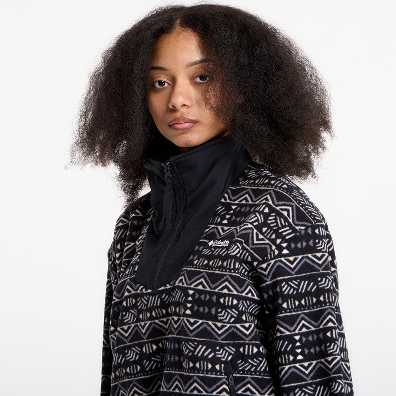 Columbia Sequoia Grove™ Half Zip Fleece With Print Black/ Horizons