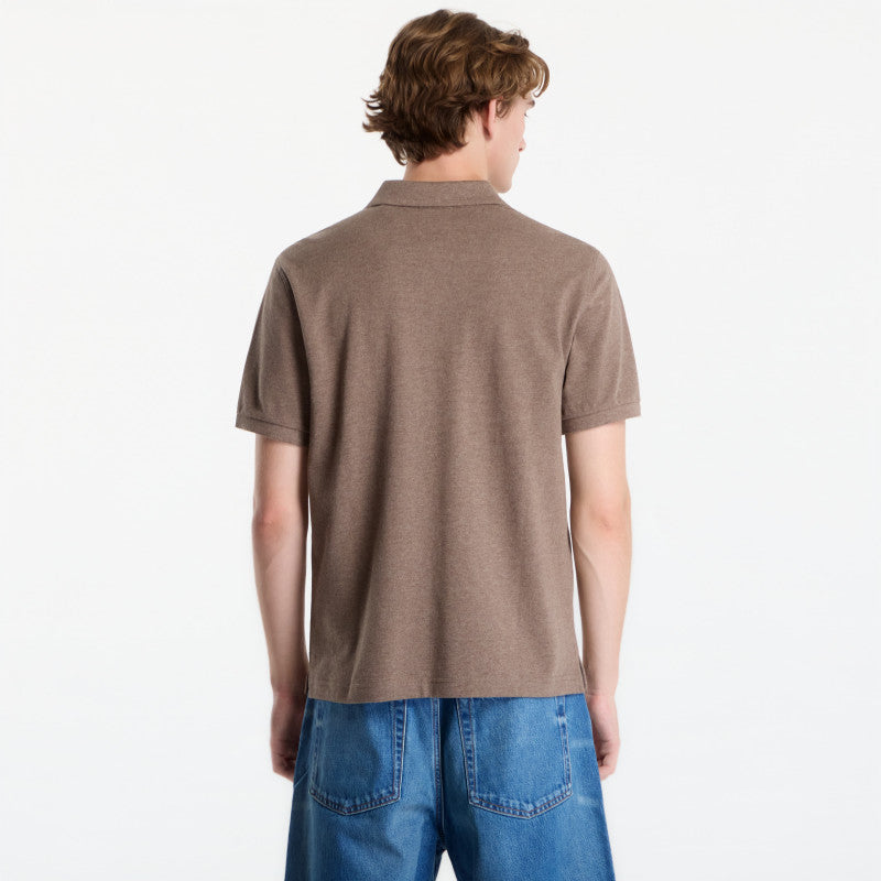 Gant Reg Shield Ss Pique Polo Dark Hazelnut Melange
