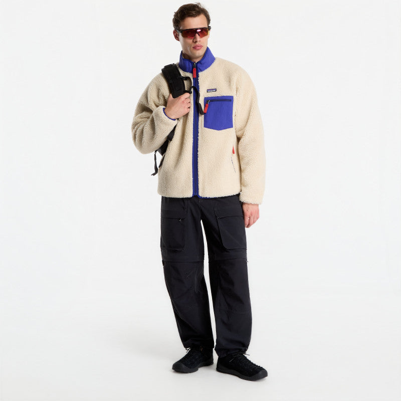 Patagonia M's Classic Retro-X Jacket Dark Natural/ Cobalt Blue