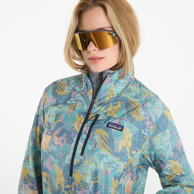 Patagonia W's Houdini Stash 1/2 Zip P/O Moon Tripper: Blue Sage
