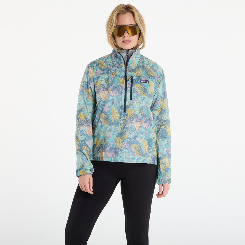 Patagonia W's Houdini Stash 1/2 Zip P/O Moon Tripper: Blue Sage