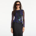 Desigual Dots Leaf Lacroix T-Shirt Blue