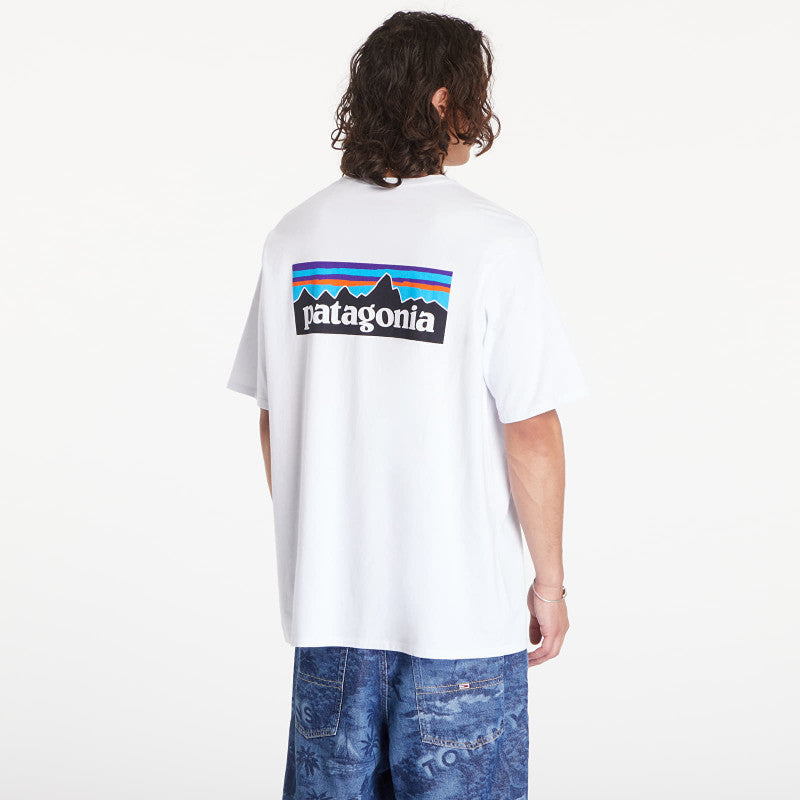 Patagonia M's P6 Logo Responsibili Tee White