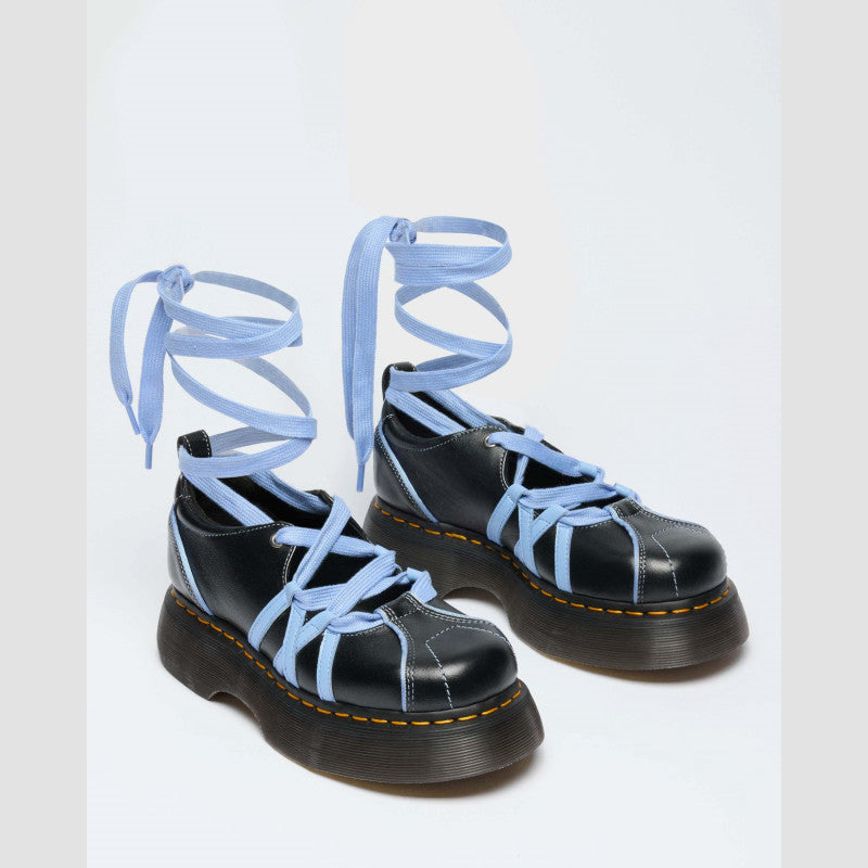 Dr. Martens BUZZ BALLERINA LACE UP Black Milled Gloss