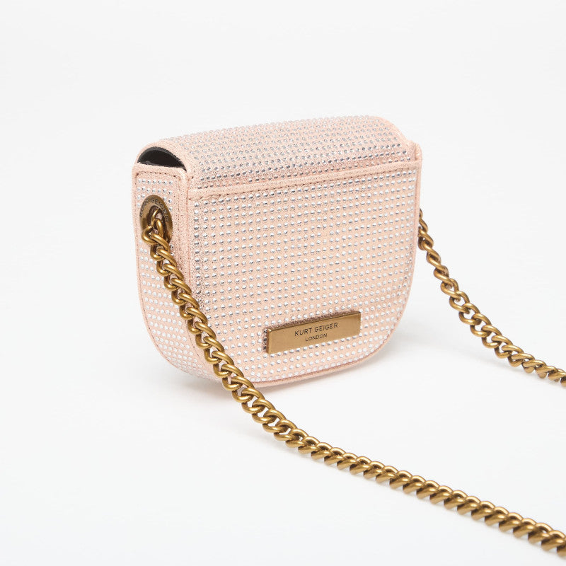 Kurt Geiger Micro Chelsea Saddle Blush