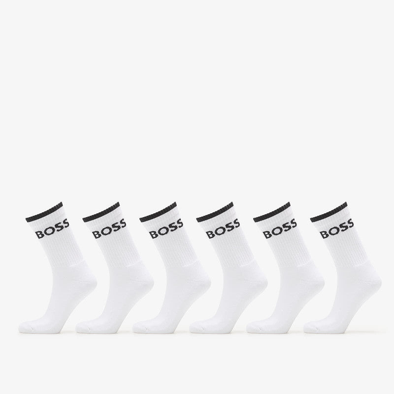 Hugo Boss 6-Pack QS Stripe CC Socks White