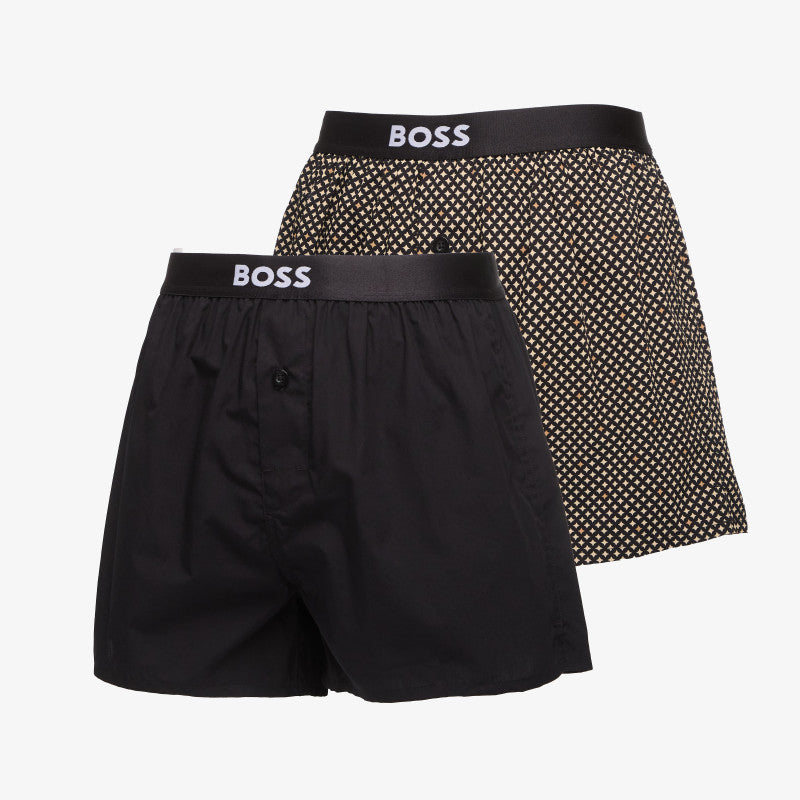 Bokserki Hugo Boss 2-Pack Boxer Shorts Black