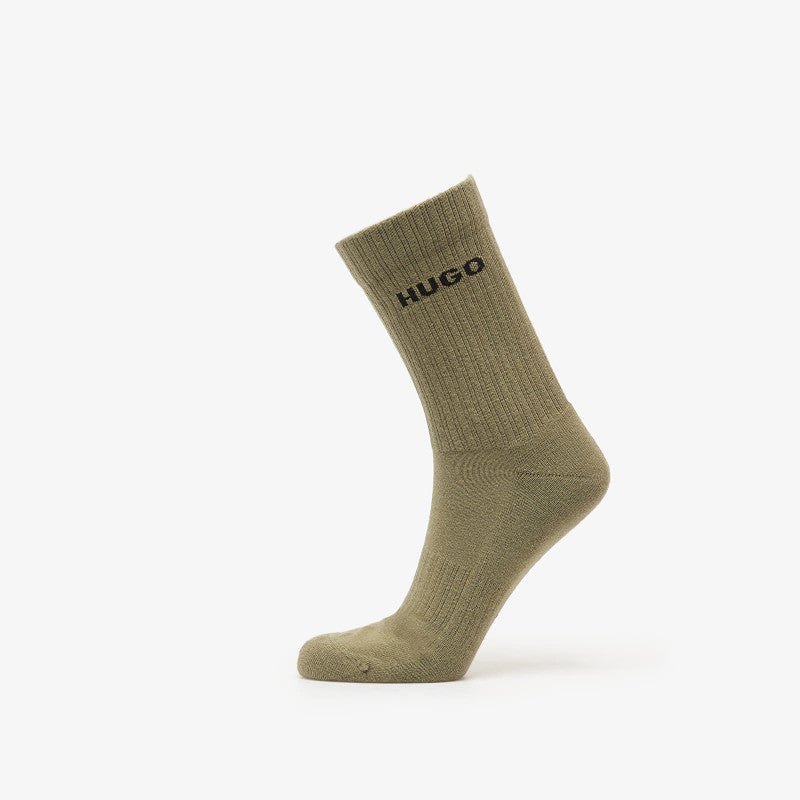 Hugo Boss Qs Rib Fern Socks 3-Pack Black