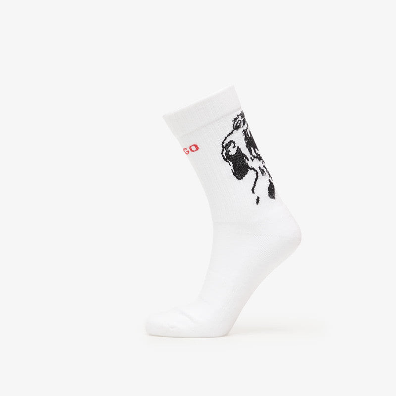 Hugo Boss Qs Angry Dog Socks 3-Pack White