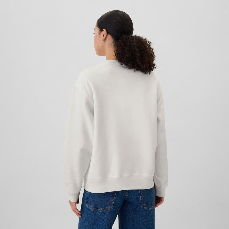 GAP Logo Crew White Rhinestone