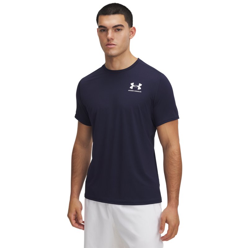 Under Armour Heatgear Fitted SS Tee Midnight Navy/ White