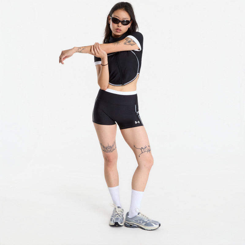Under Armour HeatGear Novelty SS FZ Black