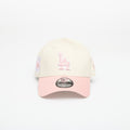 New Era 9FORTY MLB WS Patch Los Angeles Dodgers Light Cream/ Pink Rouge