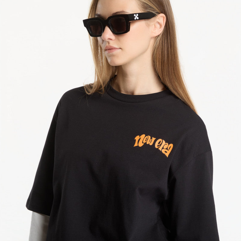 New Era Food Character Graphic OS Tee UNISEX Black
