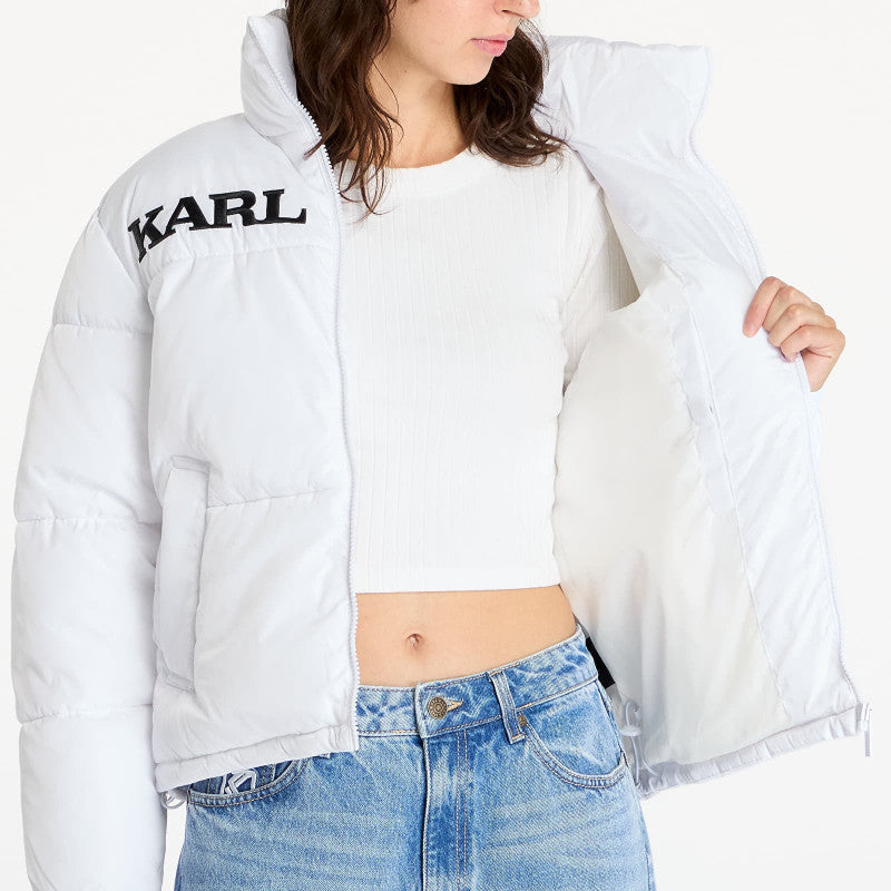 Karl Kani Retro Essential Puffer Jacket White