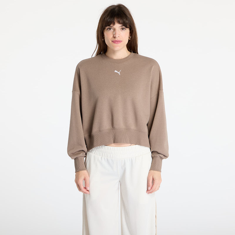 Puma Wardrobe Essentials Over-Oversized Crew TR Totally Taupe