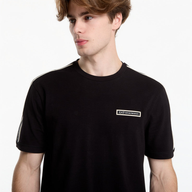 EA7 Emporio Armani Train Logo Series M Tape Tee S Black