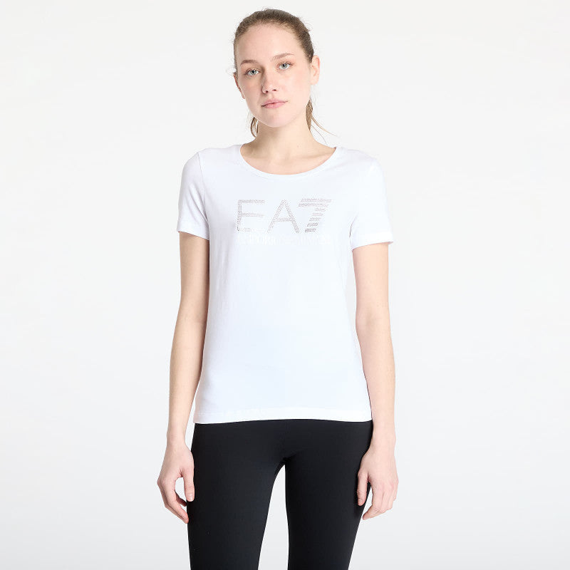 EA7 Emporio Armani Train Logo Series Wmns Tee Ss White