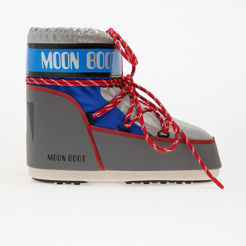Moon Boot Icon Low Space Racing Silver/ Blue/ Red