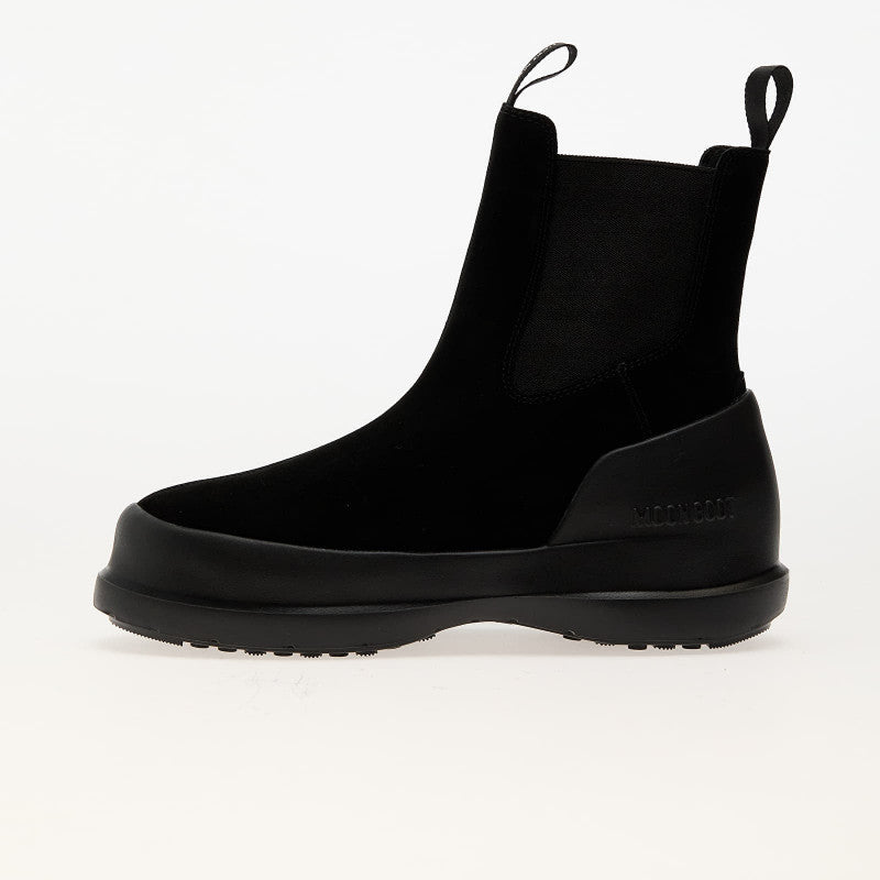 Moon Boot Luna Chelsea Suede Black