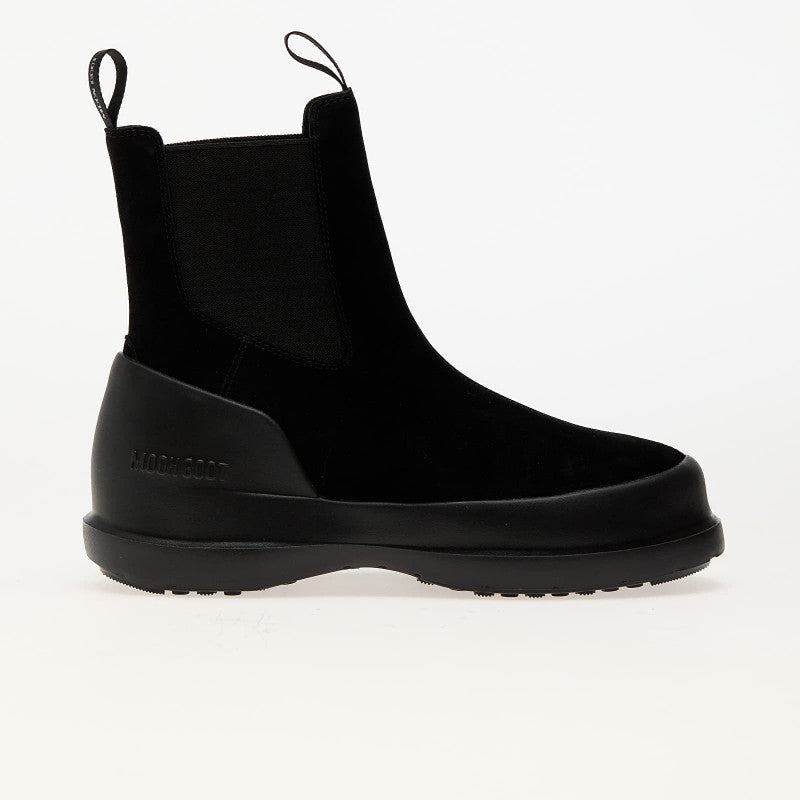 Moon Boot Luna Chelsea Suede Black