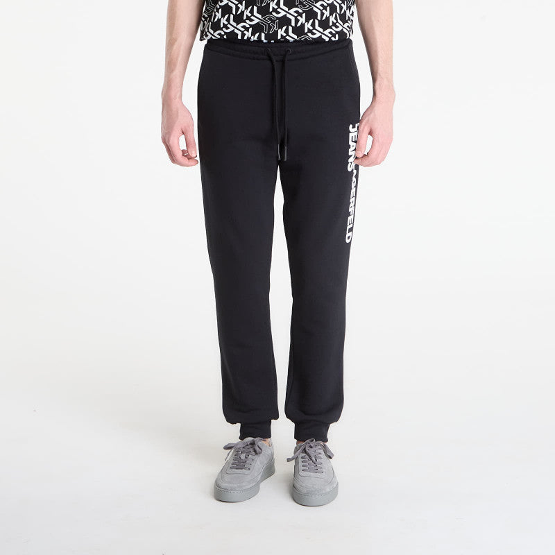 Karl Lagerfeld Jeans Text Logo Slim Sweatpant Black