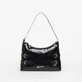 Karl Lagerfeld Jeans Buckle Large Shoulder Bag Black
