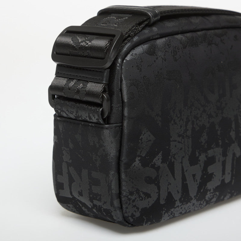 Karl Lagerfeld Jeans Nylon Camera Bag Aop Aop Logo-Black