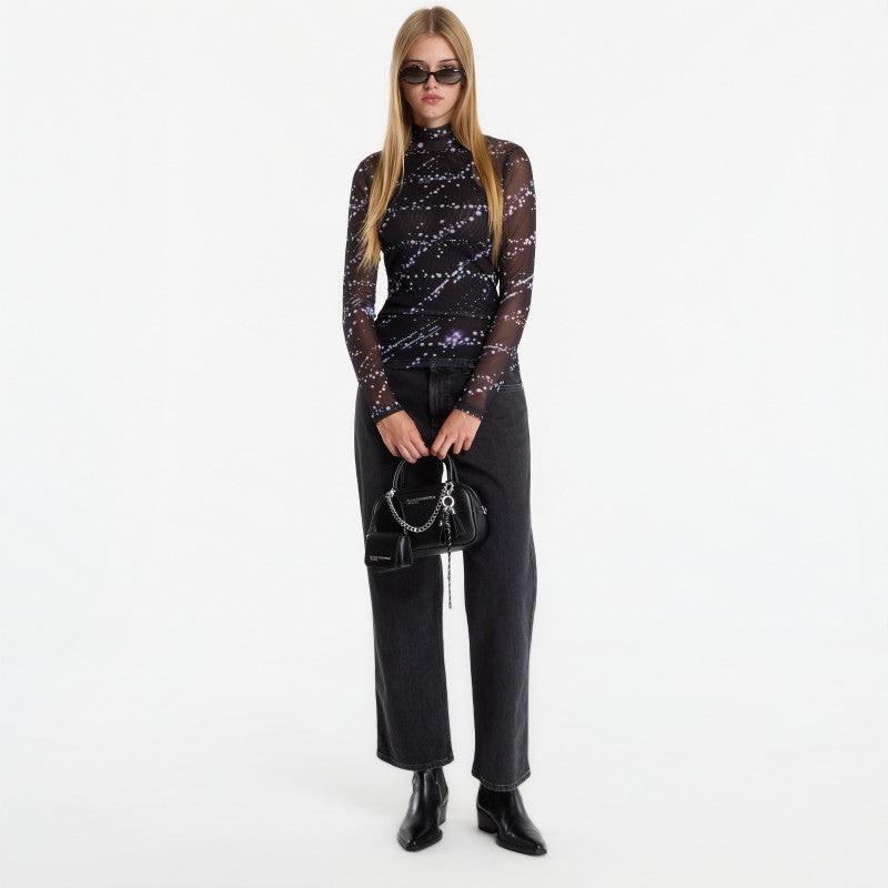 Karl Lagerfeld Jeans Mesh Aop Top Glow Aop