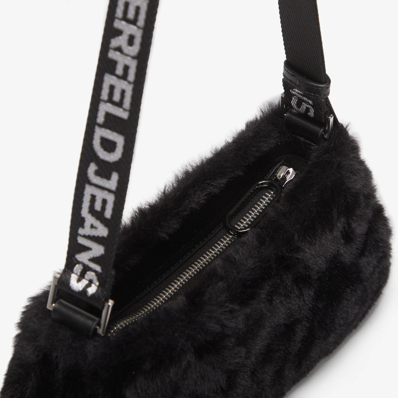 Karl Lagerfeld Jeans Box Logo Ew Shb Furry Black