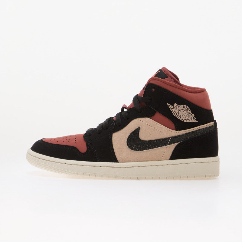 Air Jordan 1 Mid Particle Beige/ Black-Canyon Rust-Sail